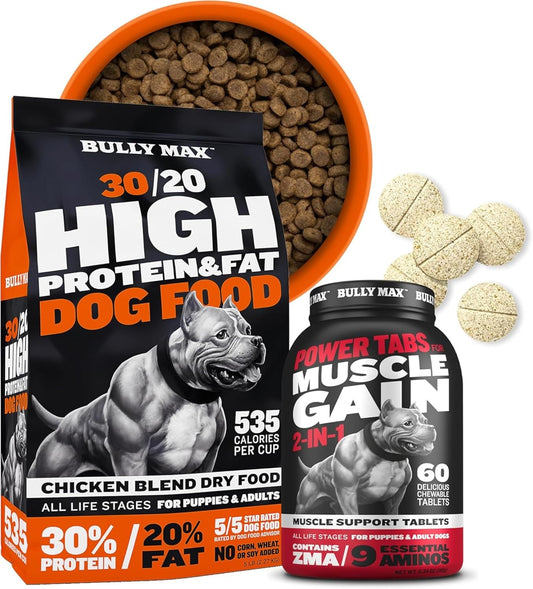Bully-Max-30/20-High-Protein-Dry-Dog-Food-(5lbs.-Bag)-and-Muscle-Builder-87