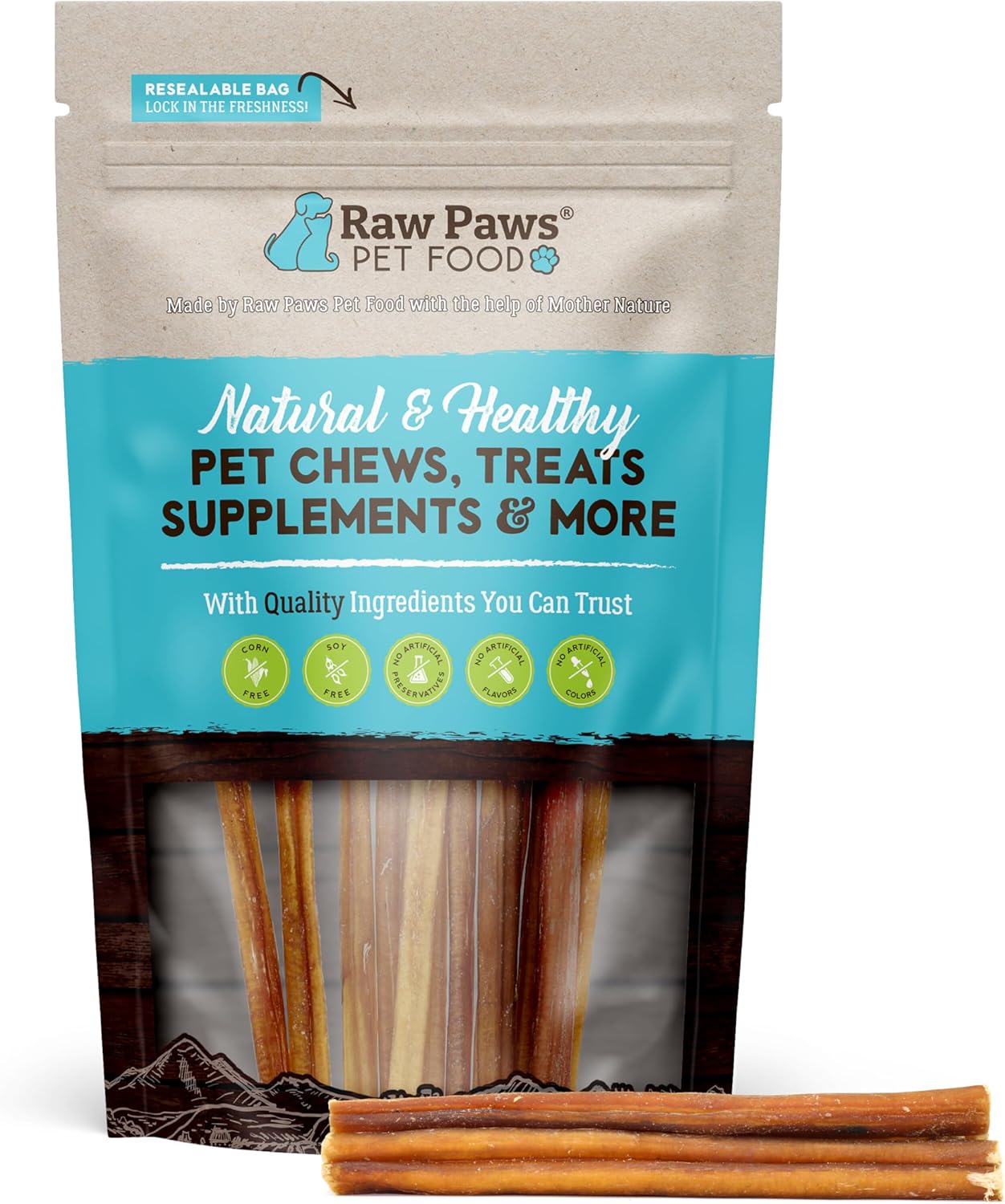 Raw-Paws-Thin-Bully-Sticks-for-Small-Dogs,-6-Inch-(15-Count)---Odor-847