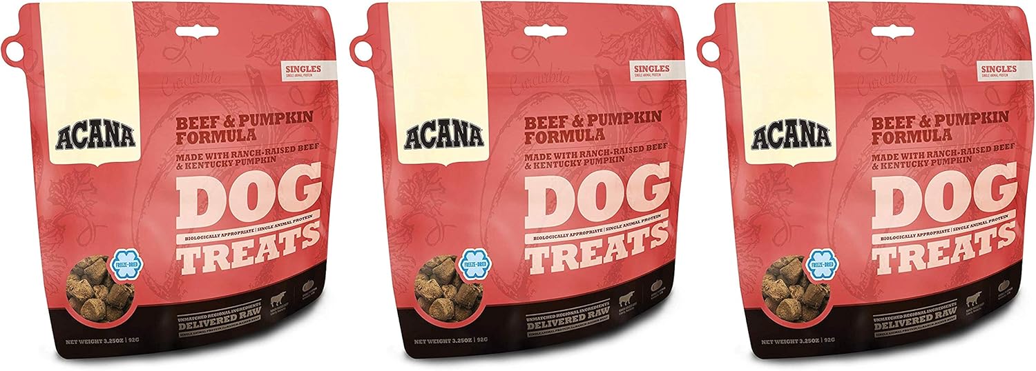 ACANA-3-Pack-of-Beef-and-Pumpkin-Dog-Treats,-3.25-Ounces-Freeze-Dried-845