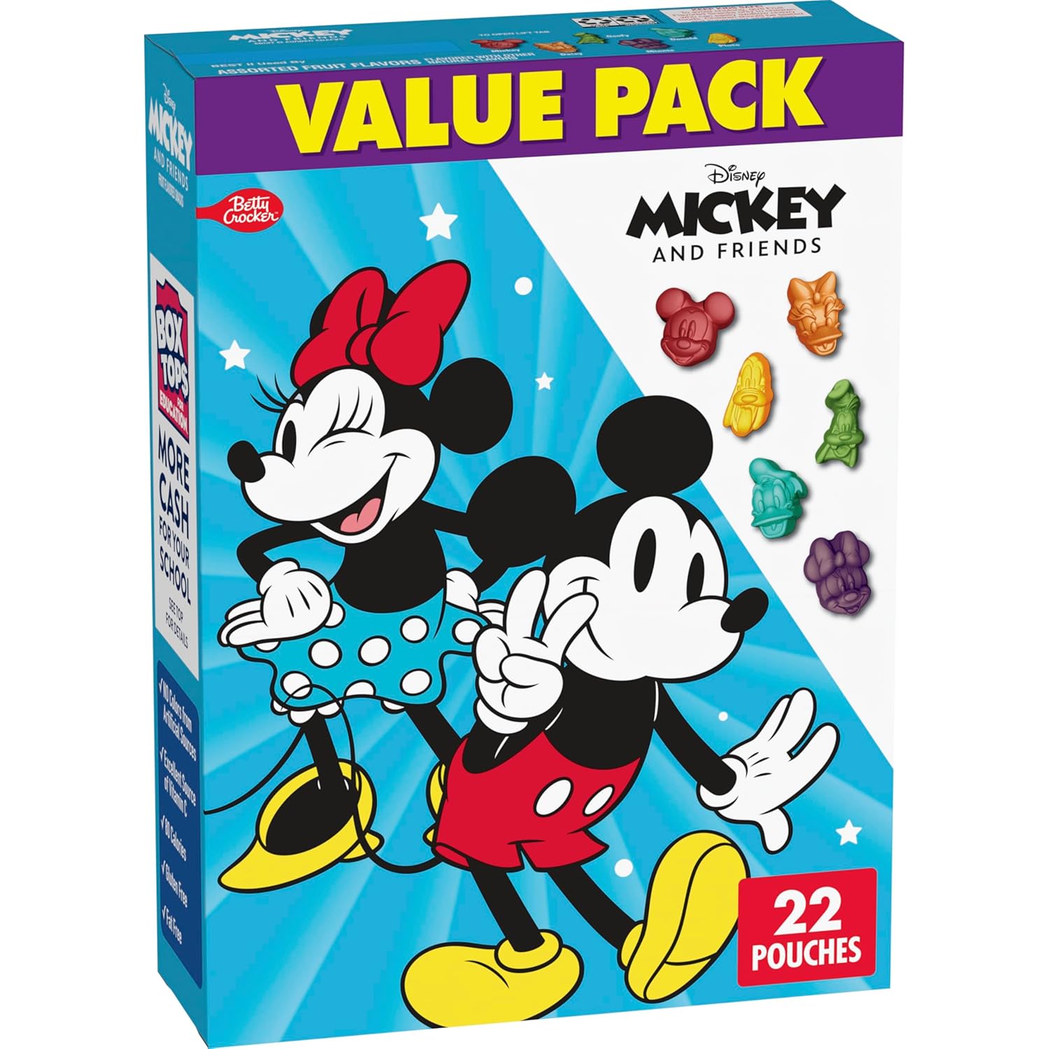 Disney-Mickey-&-Friends-Fruit-Flavored-Snacks,-Gluten-Free,-22-ct,--17.6-oz-|-Free,-2205