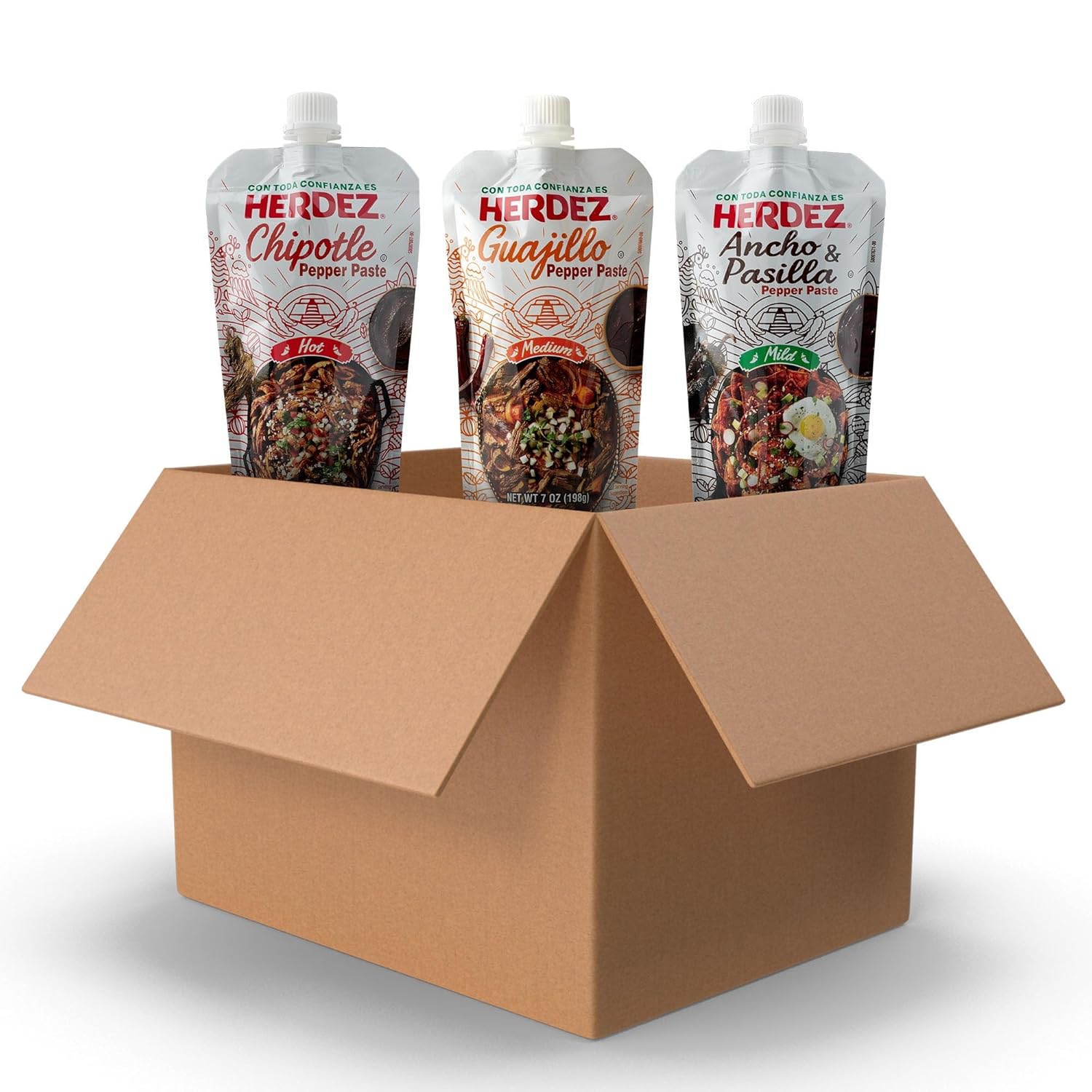 HERDEZ-Pepper-Paste-Trio,-Chipotle-(Hot),-Guajillo-(Medium),-Ancho-&-Pasilla-(Mild)-1580