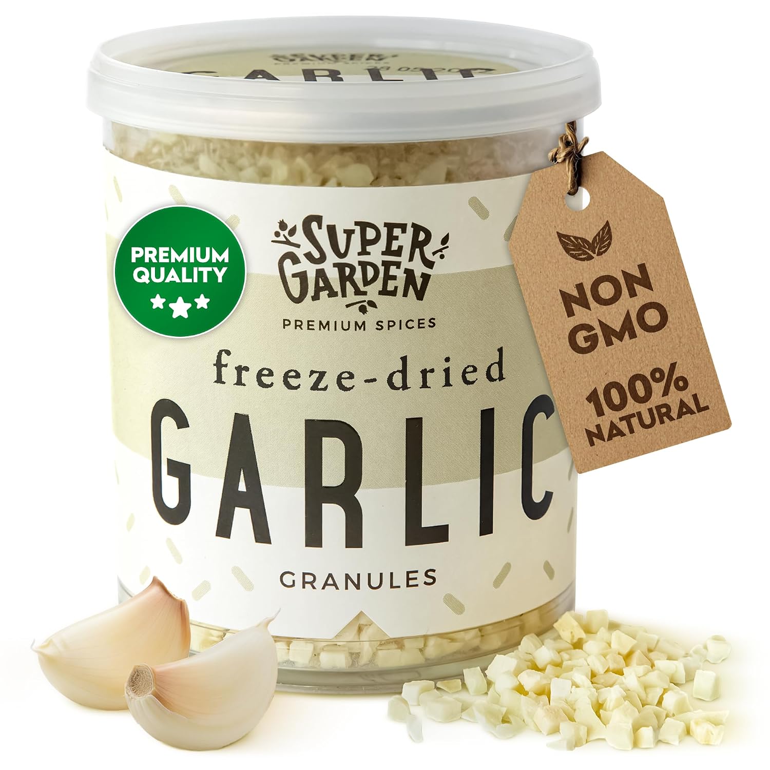 Super-Garden-Freeze-Dried-Garlic-Granules-|-1-Natural,-No-Artificial-Additives-850
