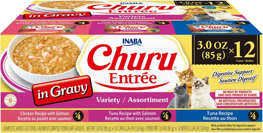 INABA-Churu-Entrée-in-Gravy-for-Cats,-High-Moisture,-Prebiotic-Wet-Cat-Food,-1456