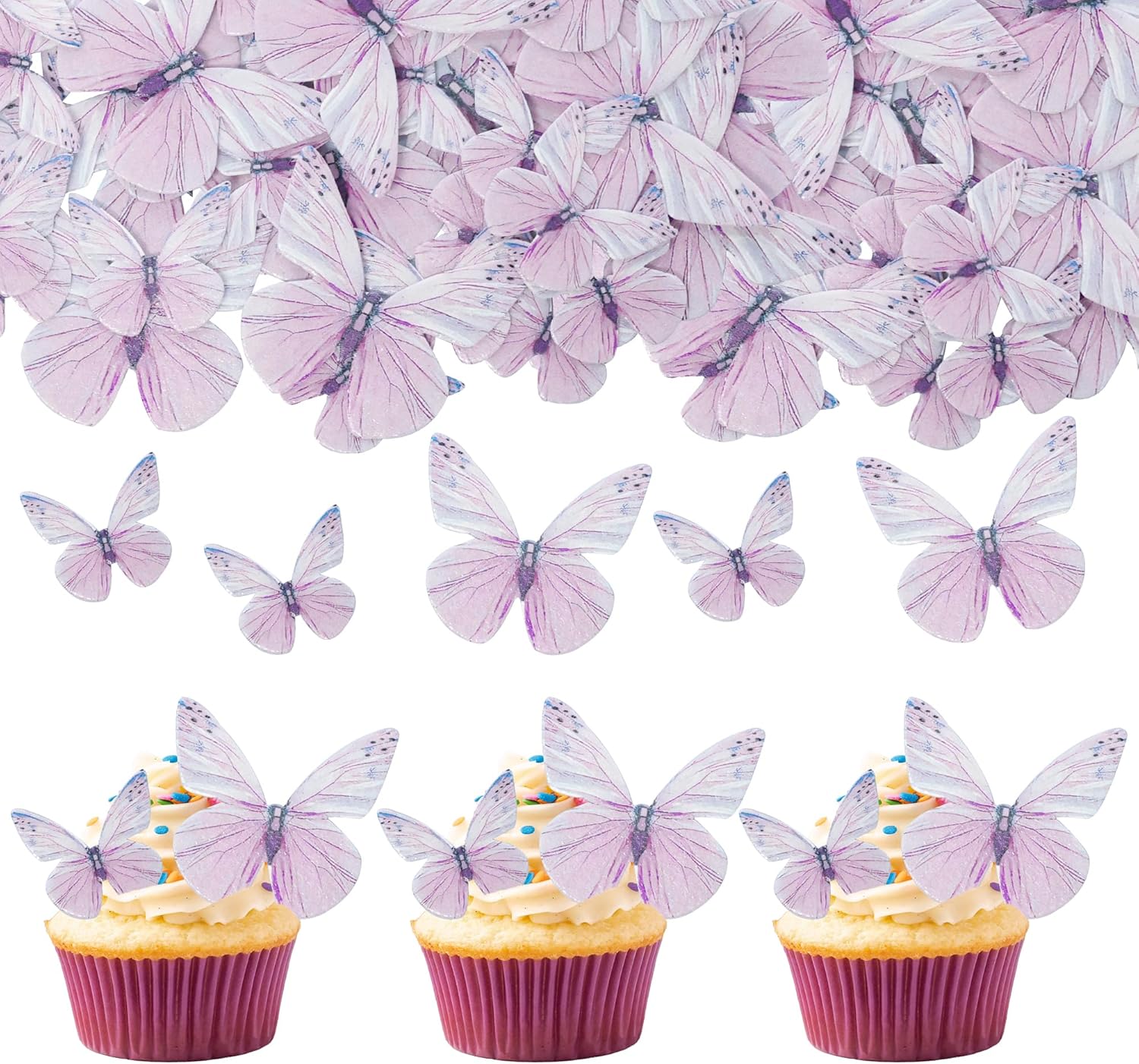 Gyufise-72Pcs-Butterfly-Edible-Cupcake-Toppers-Cake-301