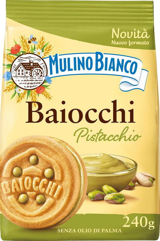 Mulino-Bianco-Biscotti-Baiocchi-al-Pistacchio,-Biscotti-con-681