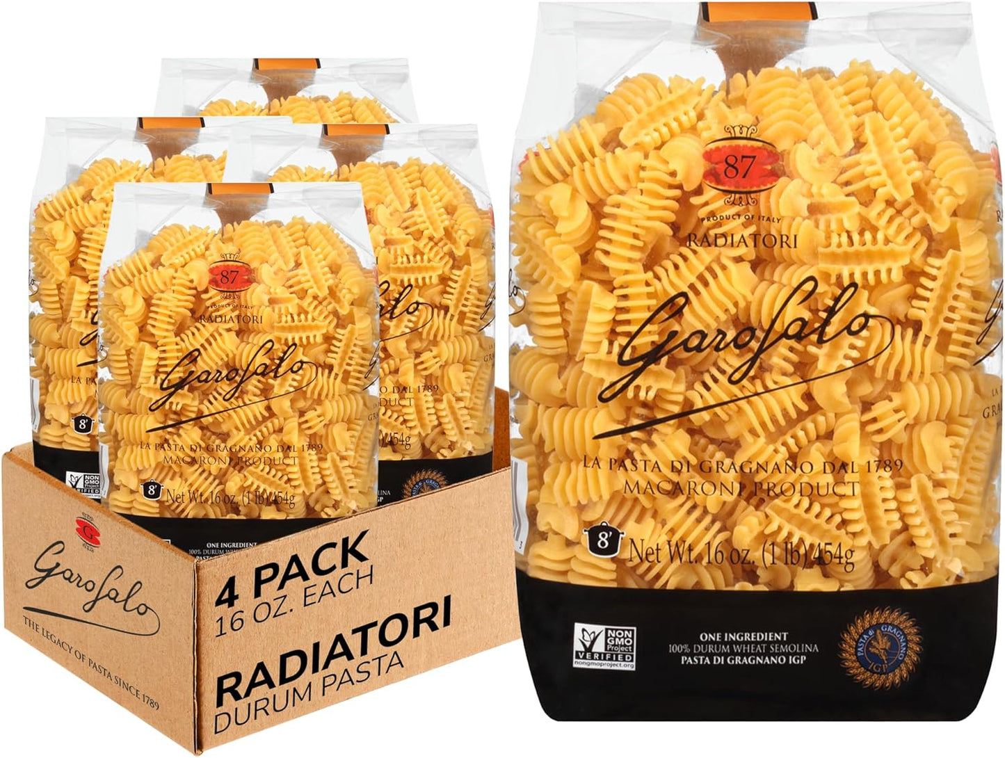 Garofalo---Premium-Durum-Wheat-Semolina-Radiatori-Pasta-Italian-Bronze-Drawn,-911