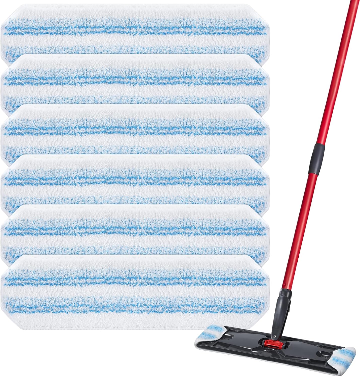 6-Pack-H2prO-Mop-Pads-Compatible-with-O-Ceda-H2PrO-Flat-Mop-System,-1-Microfiber-1160