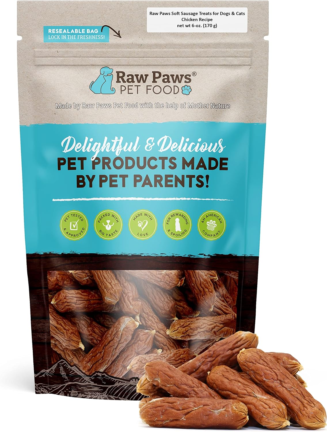 Raw-Paws-Grain-Free-Soft-Sausage-Treats-for-Dogs-&-Cats---Chicken-Recipe,-6-oz-114