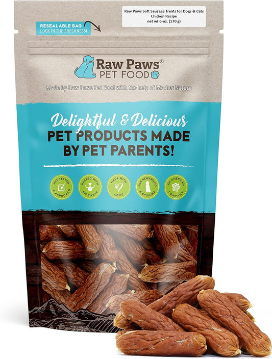 Raw-Paws-Grain-Free-Soft-Sausage-Treats-for-Dogs-&-Cats---Chicken-Recipe,-6-oz-114
