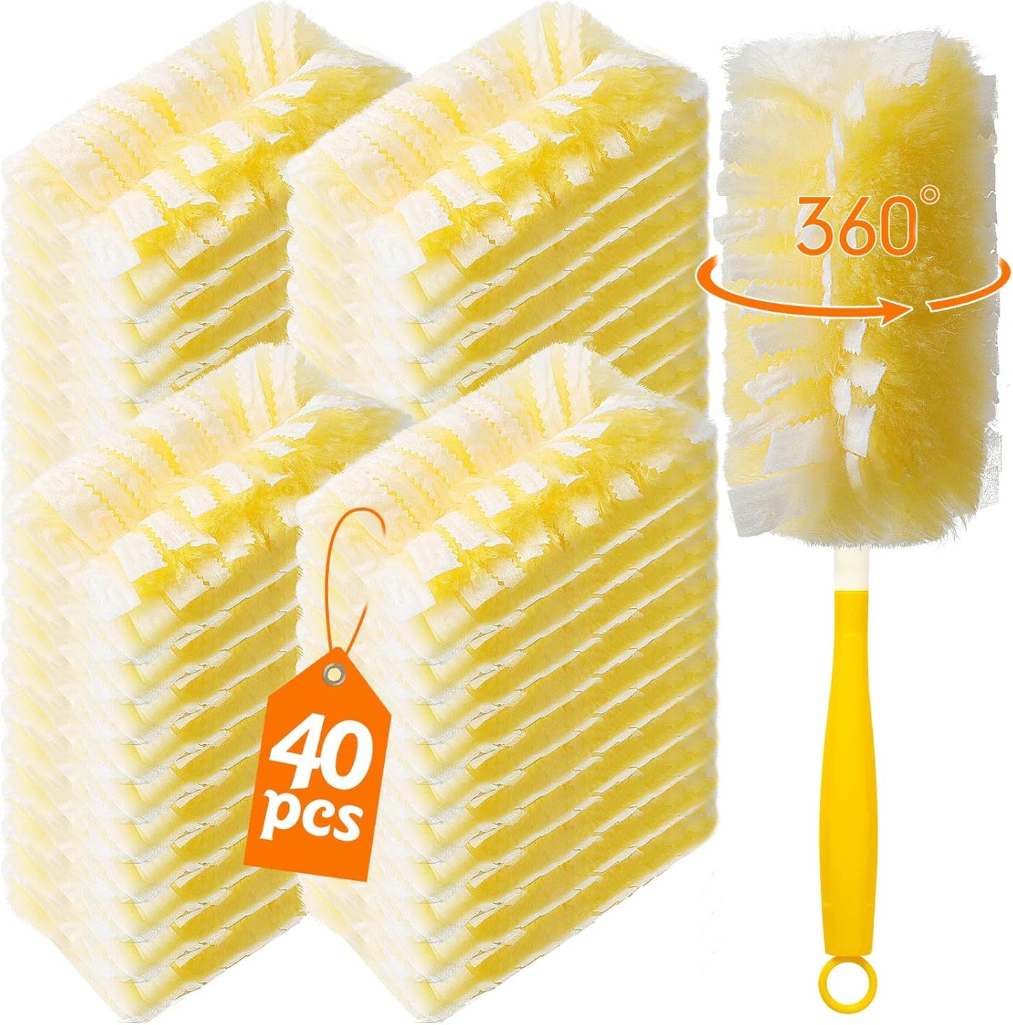 40-Count-360°-Heavy-Duty-2-Sided-Duster-Refills-Compatible-with-Swiffer,-Large-Size-Extra-Thick-356