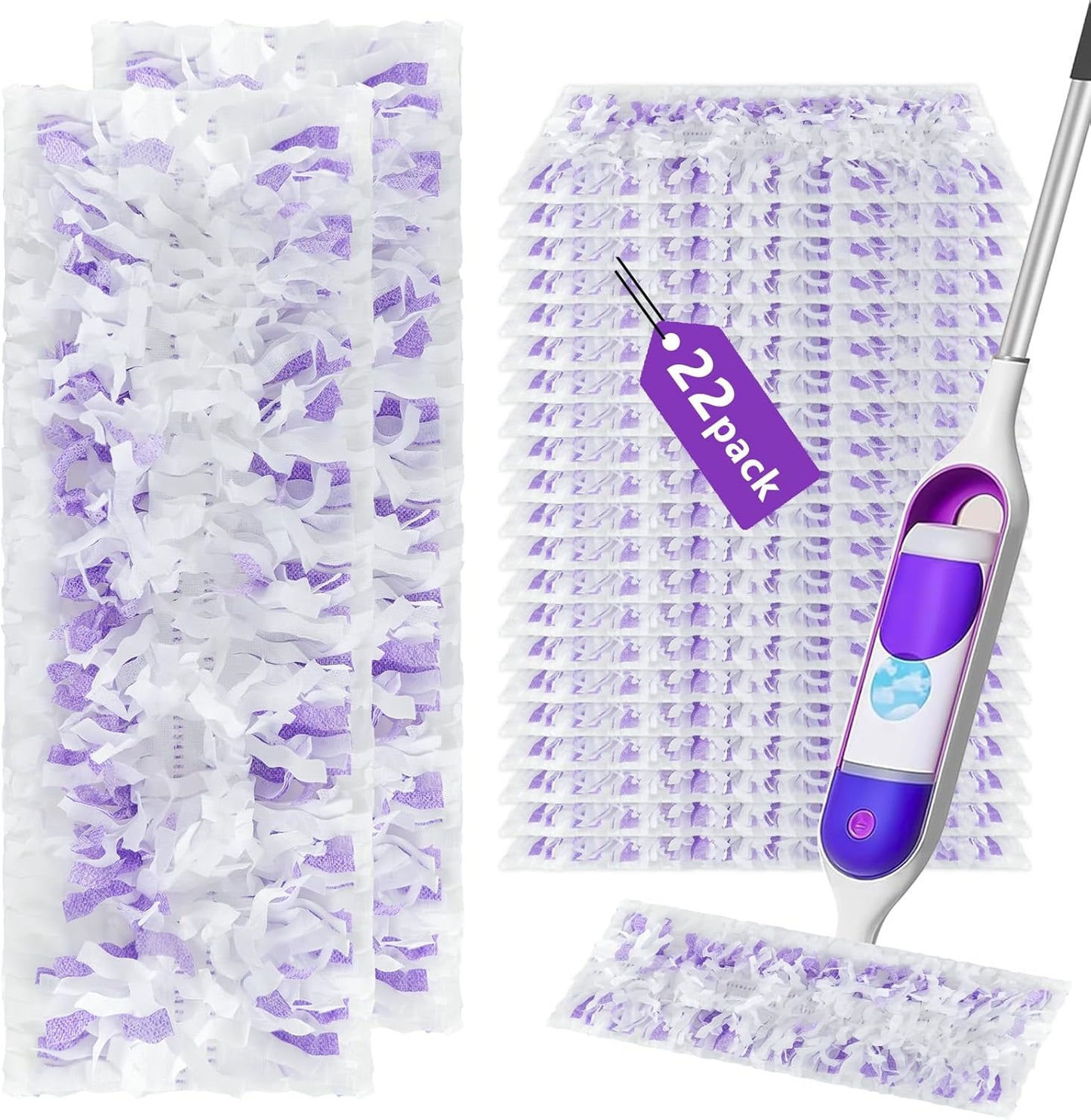 22-Count-Disposable-Mopping-Pads-for-Swiffer-Power-Mop,Compatible-with-2067