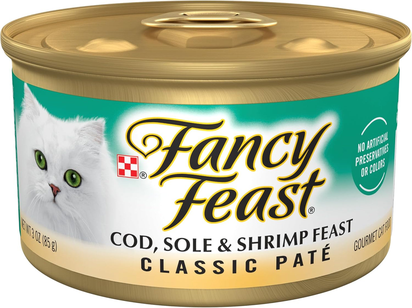Purina-Fancy-Feast-Cod,-Sole-and-Shrimp-Feast-Classic-Grain-Free-Cat-Pate-(Pack1810