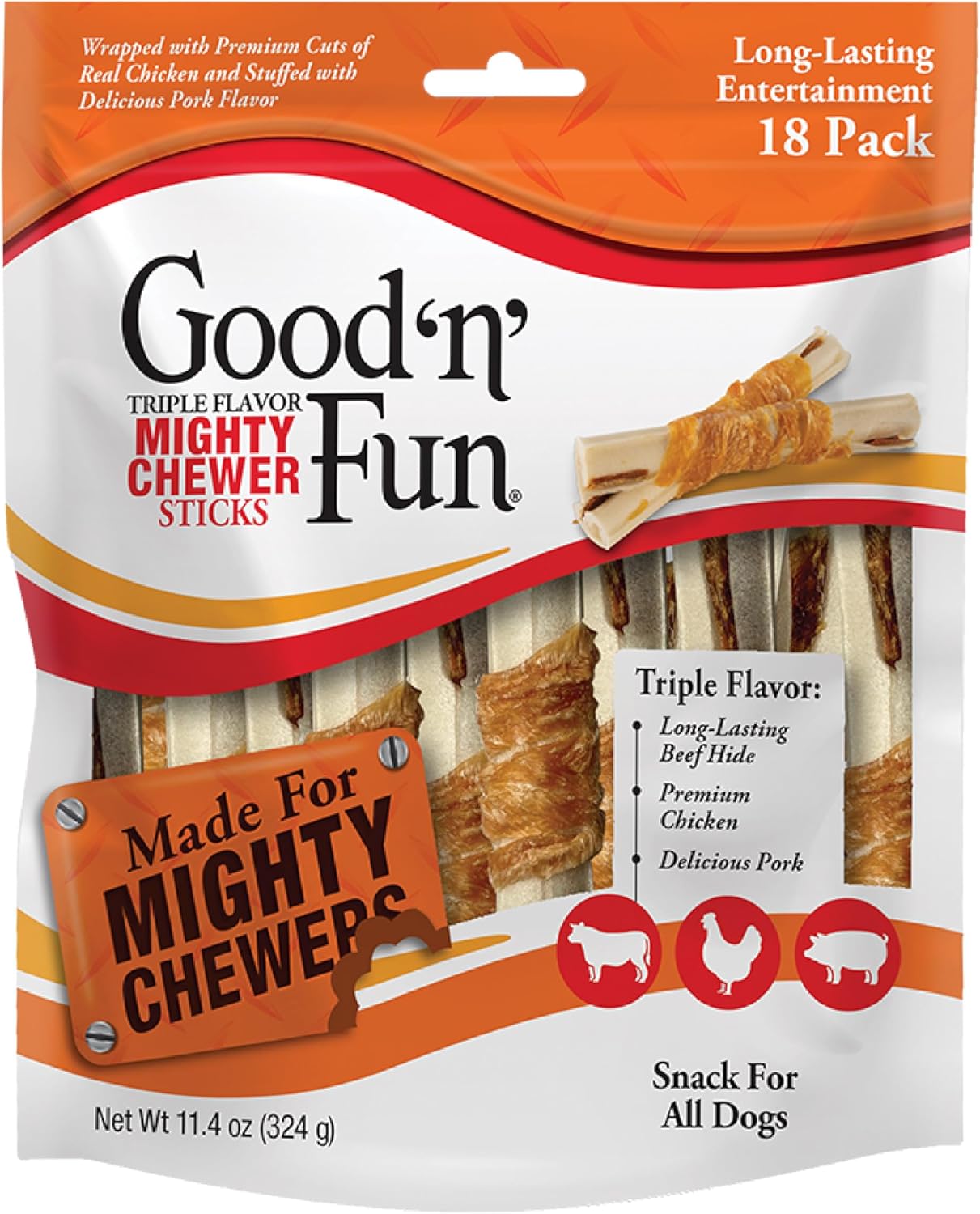 Triple-Flavor-Mighty-Chewer-Sticks,-18-Count,-Rawhide-2097