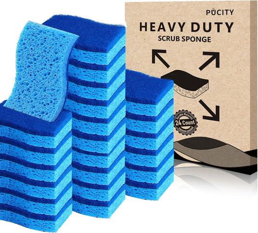 Heavy-Duty-Scrub-Sponges-Pack-of-24-Non-Scrub-Sponge-Dish-4220