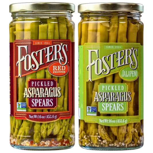 Foster's-Hot-Pickled-Asparagus-Spears-in-a-Jar,-Spicy-Variety-Pack,-16oz-707