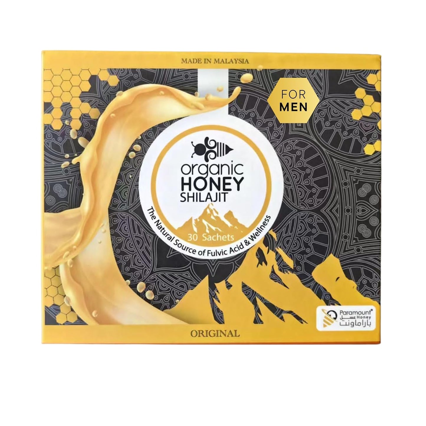 Paramount-Organic-Honey-with-Shilajit---Pure-&-Natural-Jelly,-Honey-Bee-(Large-of-1804