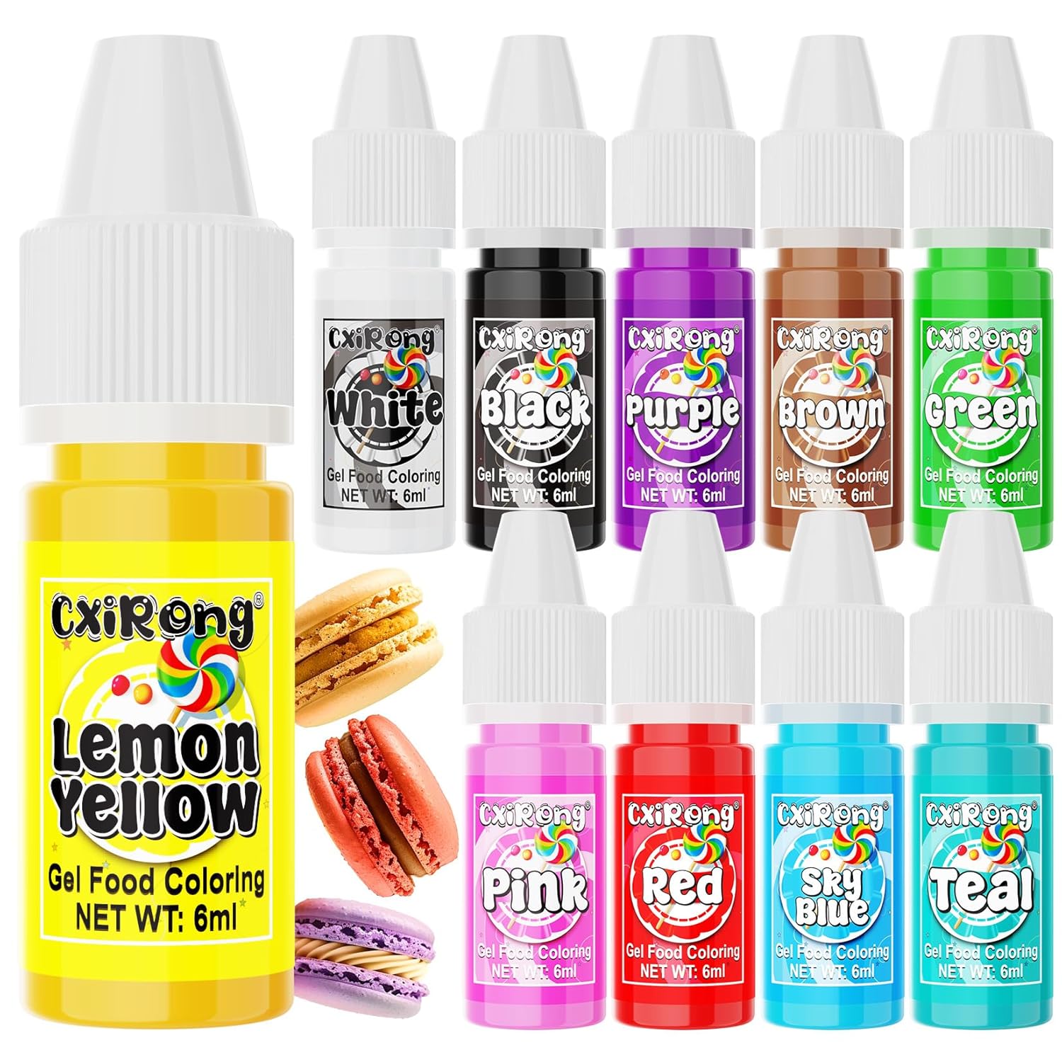 Gel-Food-Coloring---10-Colors-Concentrated-4385