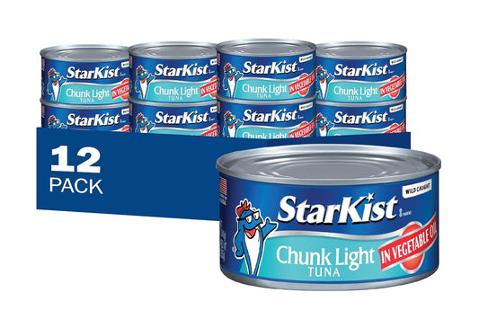 StarKist-Chunk-Light-Tuna-in-Vegetable-Oil,-12oz-Can,-12-Pack-|-16g-Protein-439