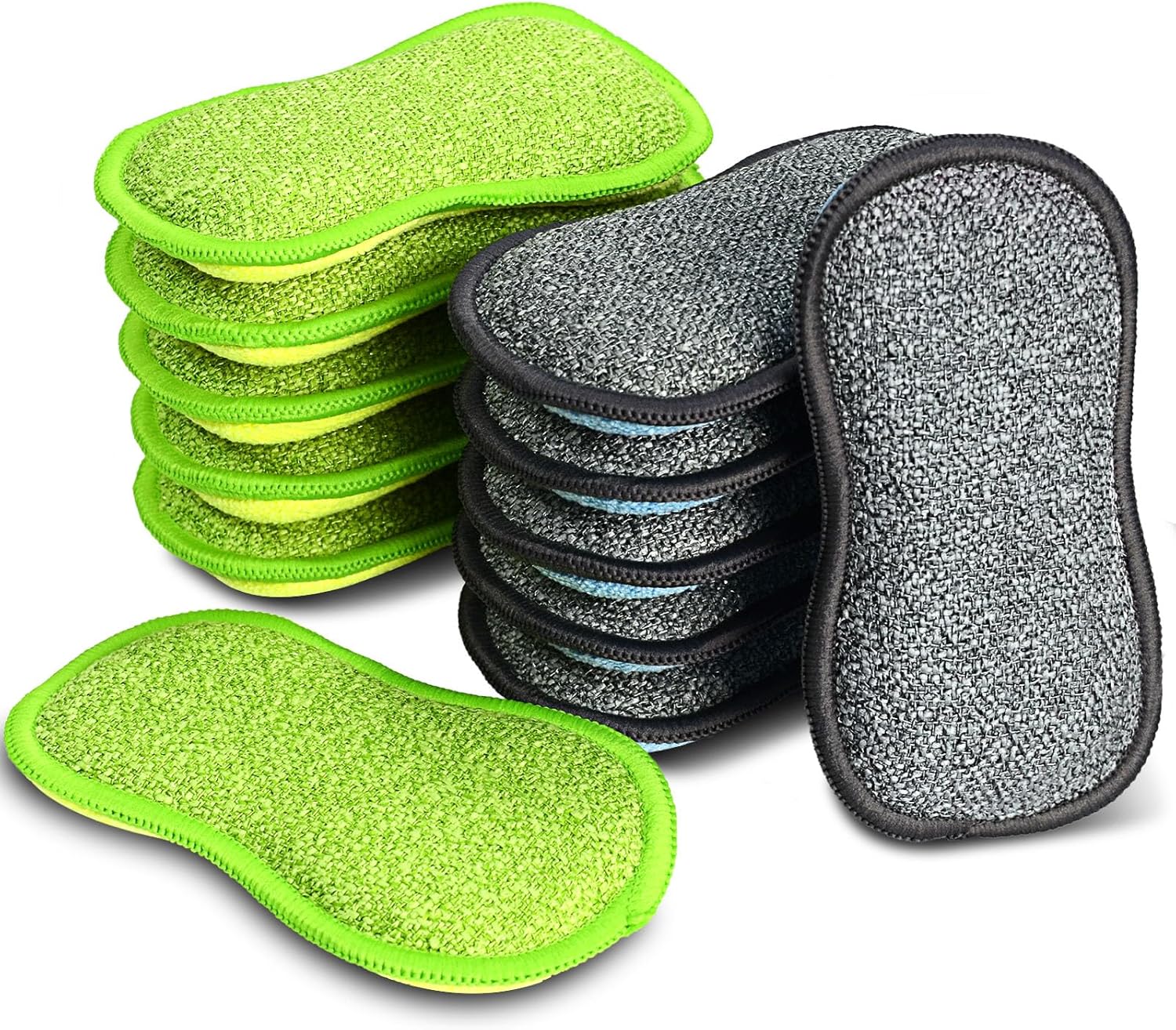 12-Pack-Multi-Purpose-Scrub-Sponges-for-Kitchen-by-SmilePowo-Non-Scratch-Microfiber-Sponge-Along-with-Heavy-574