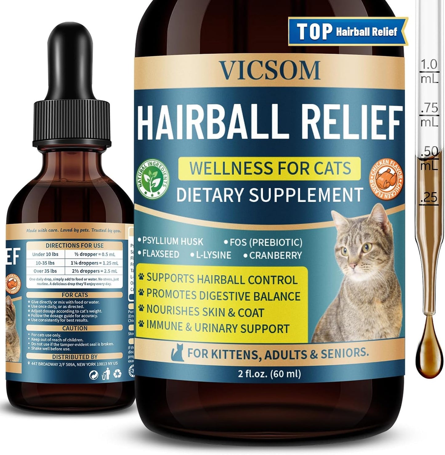 Hairball-Treatment-for-Cats,-Cat-Hairball-Remedy-Drops,-2-Fl-Oz-|-Psyllium-1411