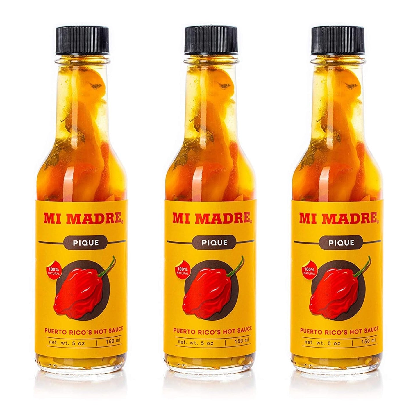 Mi-Madre-Pique-Hot-Sauce,-Handcrafted-in-Puerto-Rico,-100-Percent-Natural,-493
