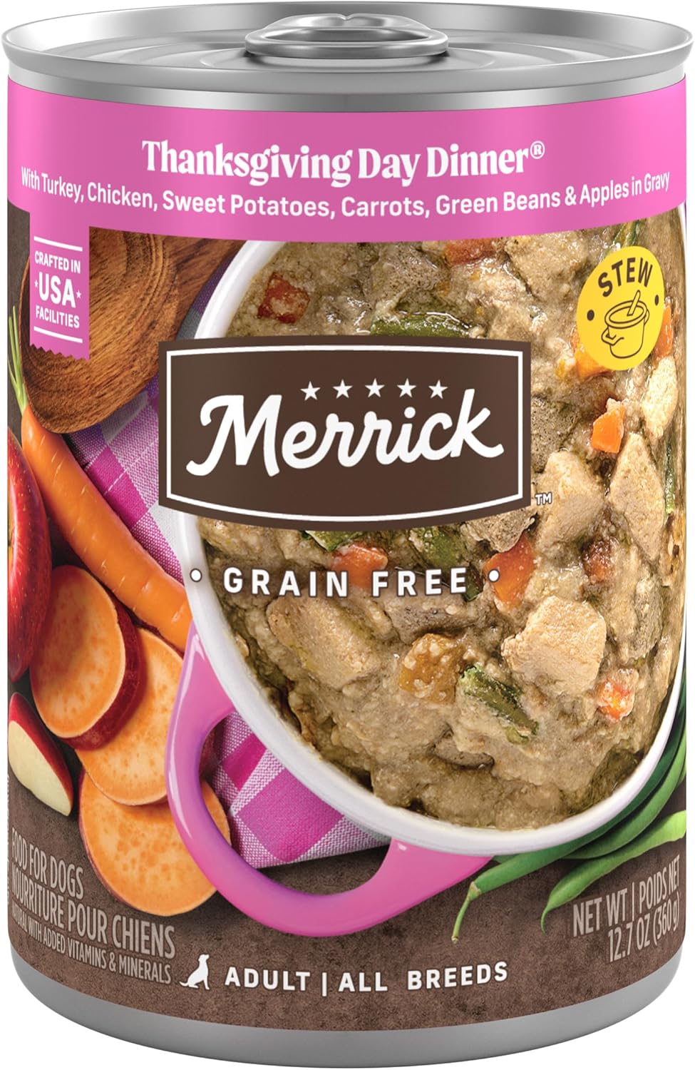 Merrick-Grain-Free-Wet-Dog-Food,-Premium-Gluten-Free-Canned-Adult-Dog-Food,-1340
