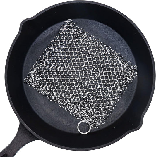 Cast-Iron-Cleaner---6-Inch-Stainless-Steel-Chain-mail-Scrubber-for-150