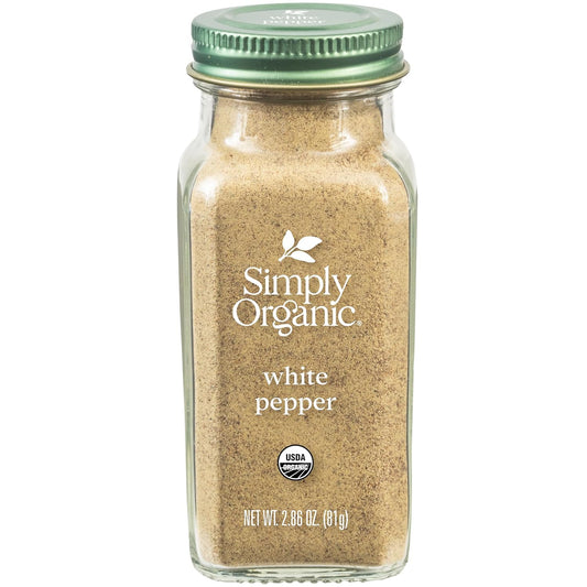 Simply-Organic-White-Pepper,-2.86-Ounce-Jar,-Lightly-Flavor-Sauces,-Fish,-Chicken-&-1679