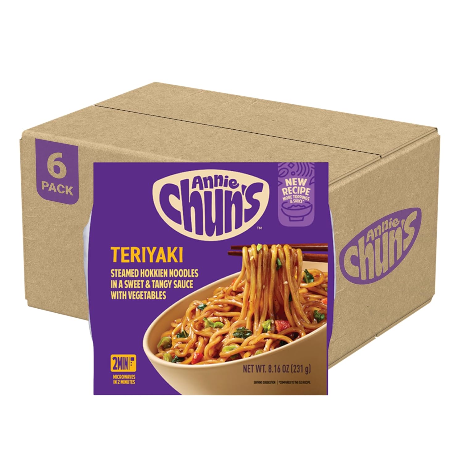 Annie-Chun's-Tazón-de-fideos-Teriyaki,-8.16-onzas-(paquete-de--6)-529