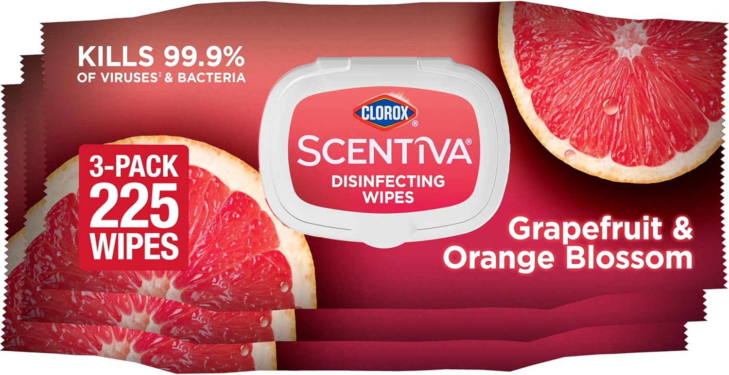 Clorox-Scentiva-Disinfecting-Wipes,-Grapefruit-and-Orange-Blossom,-75-Ct.,-Pack-of-3-(Pack-May-1633