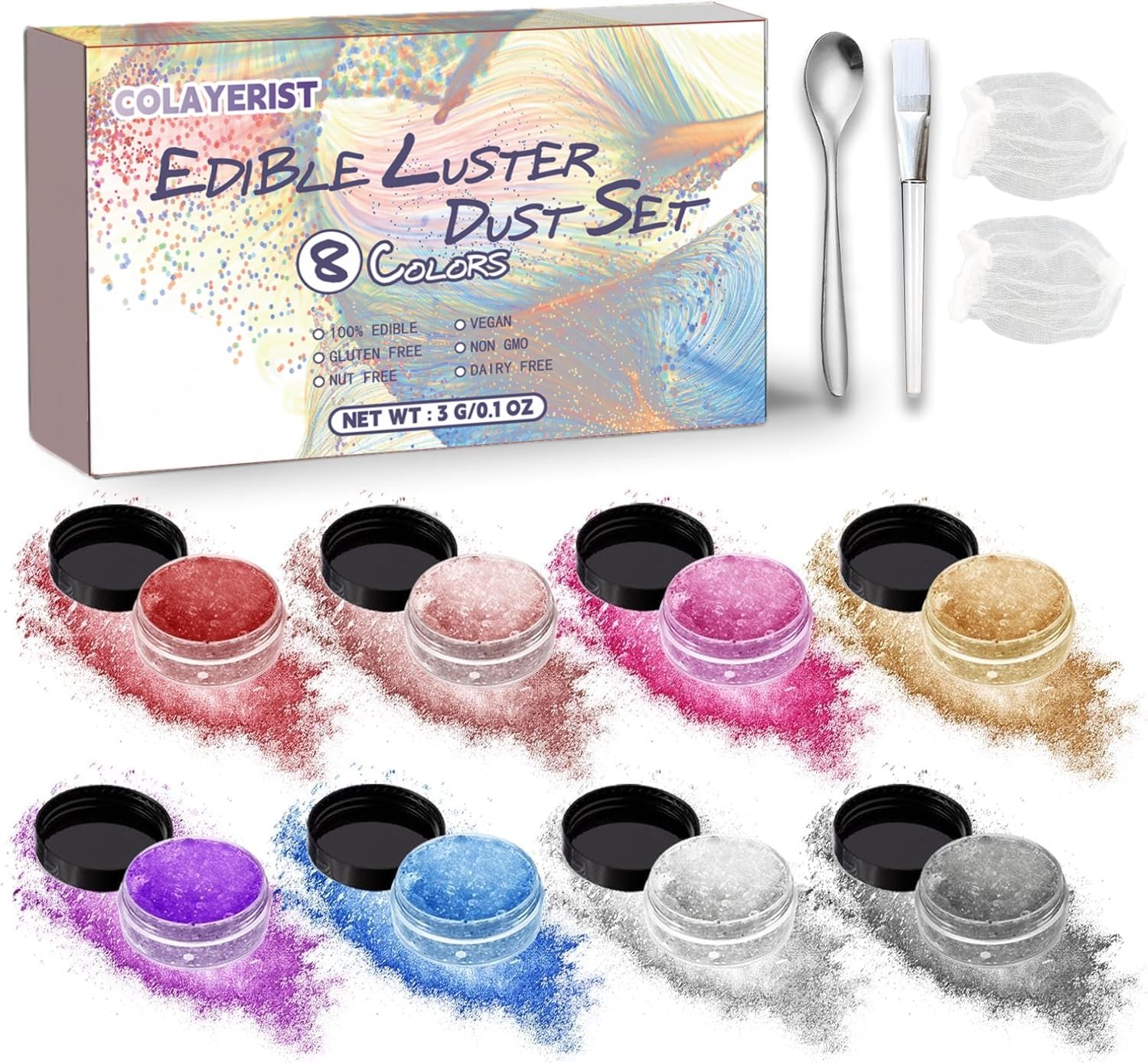 COLAYERIST-Edible-Glitter,-8-Colors-Edible-Glitter-for-Cocktails-Drinks-Cakes-Cookies,-Grade-Luster-1083