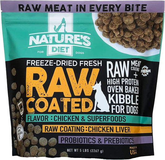 Nature's-Diet-Freeze-Dried-Fresh-Raw-Coated-Chicken,-Bone-Broth-&-Superfoods-Kibble-with-603