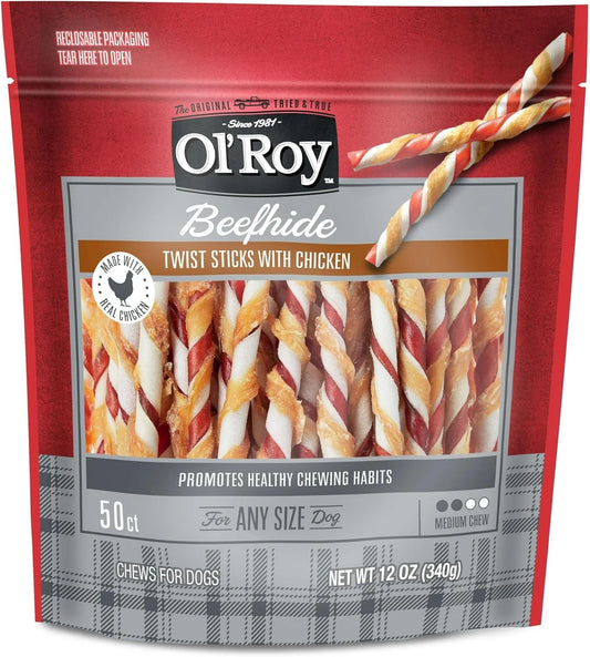 Rawhide-Twist-Sticks-with-Chicken,-50-Count,-12-oz,-5-Inch-Chews,-588