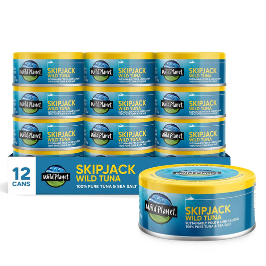 Wild-Planet-Skipjack-Wild-Tuna,-Sea-Salt,-Canned-Tuna,-Pole-&-Line-Sustainably-815