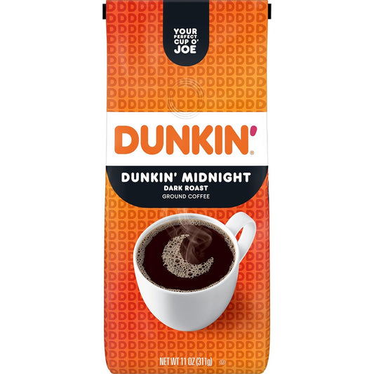Dunkin’-Midnight-Dark-Roast-Ground-Coffee,-11-Oz.-Bag---------2870