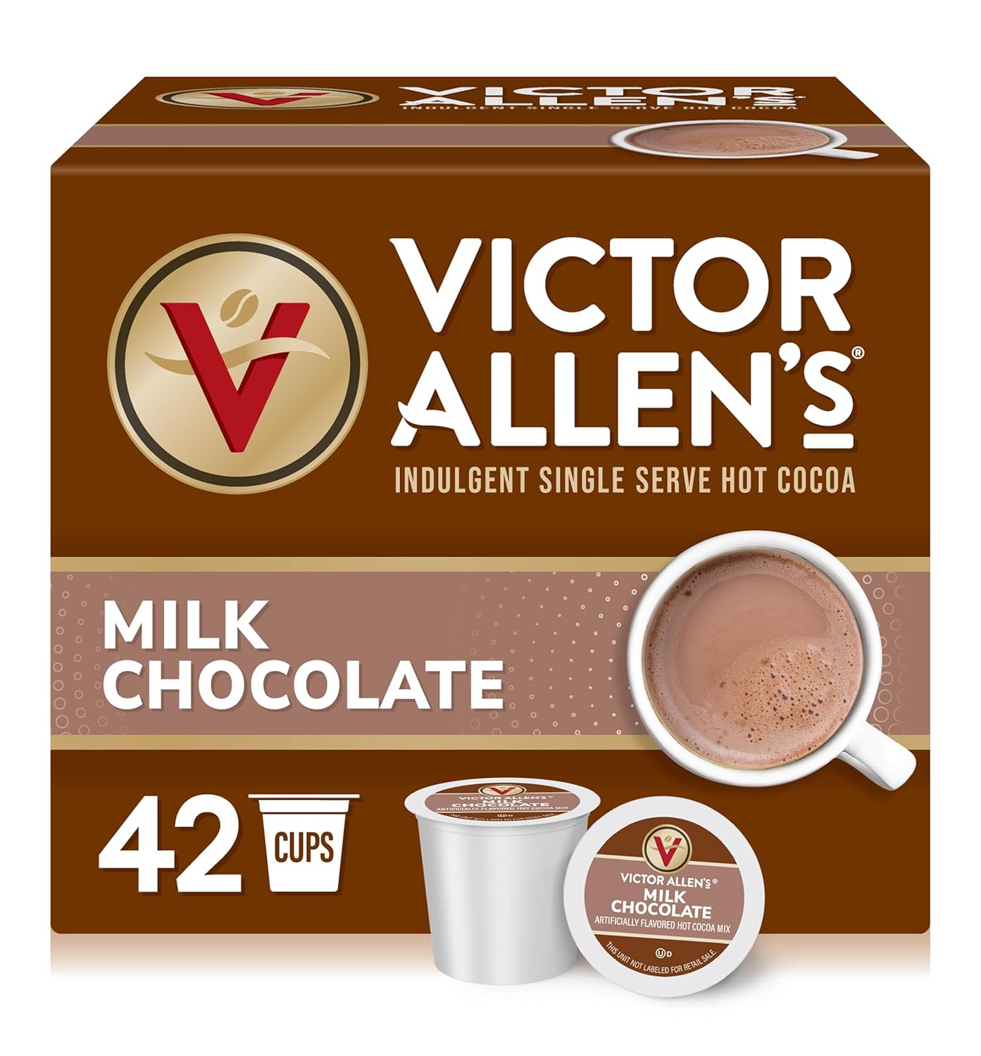 Victor-Allen's-Coffee-Milk-Chocolate-Hot-Cocoa,-42-Count,-Single-Serve-K-Cup-Pods-2899