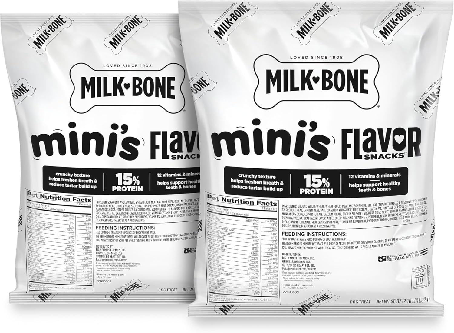 Milk-Bone-Mini's-Flavor-Snacks-Dog-Treats,-35-Ounce-Refill-Packs-(Pack-2)-2768