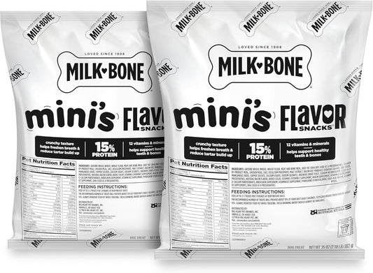 Milk-Bone-Mini's-Flavor-Snacks-Dog-Treats,-35-Ounce-Refill-Packs-(Pack-2)-2768
