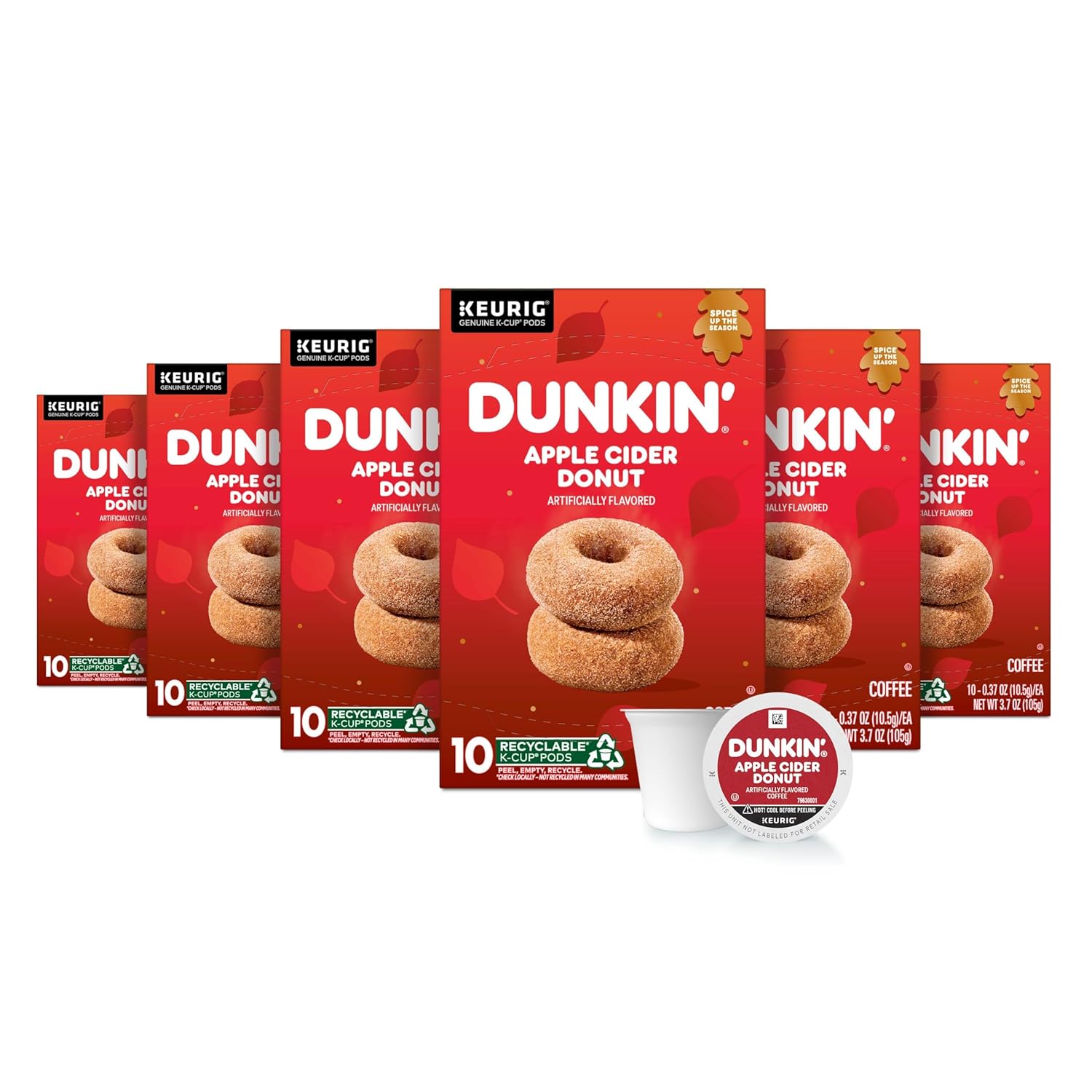 Dunkin'-Apple-Cider-Donut-Café-con-sabor-artificial,-cápsulas-Keurig-K-Cup,-de1536