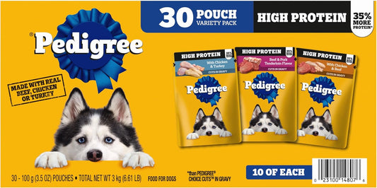 Pedigree-High-Protein-Dog-Food,-Adult-Wet-Dog-Food-Pouches,-Variety-Pack,-3.5-2186