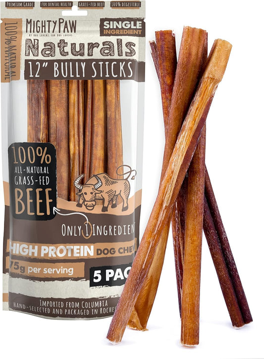 Mighty-Paw-Long-Lasting-12"-Bully-Sticks-for-Dogs---All-Grass-2924