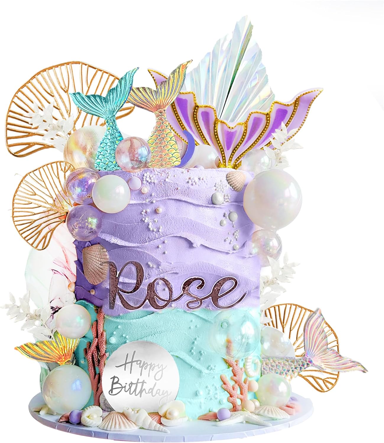 DRWATE-Mermaid-Cake-Toppers-Mermaid-Tail-Cake-1514