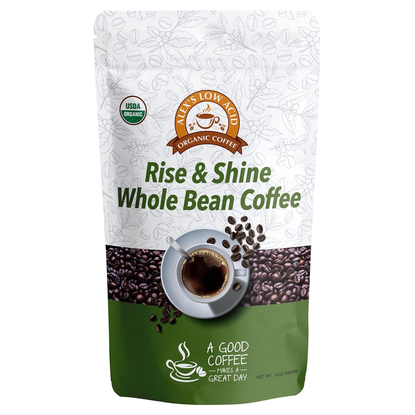 Alex's-Low-Acid-Organic-Coffee-12oz-Bag---Rise-and-Shine-Whole-Bean-277