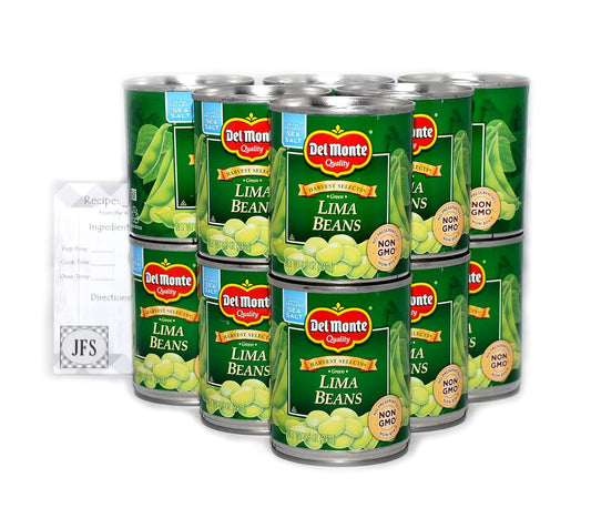 Frijoles-de-Lima-recién-cortados-por-Del-Monte,-paquete-411