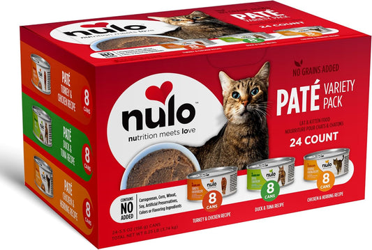 Nulo-Variety-Flavors-Pate-Wet-Canned-Cat-Food,-5.5-Ounce-(Pack-of-24)-1375