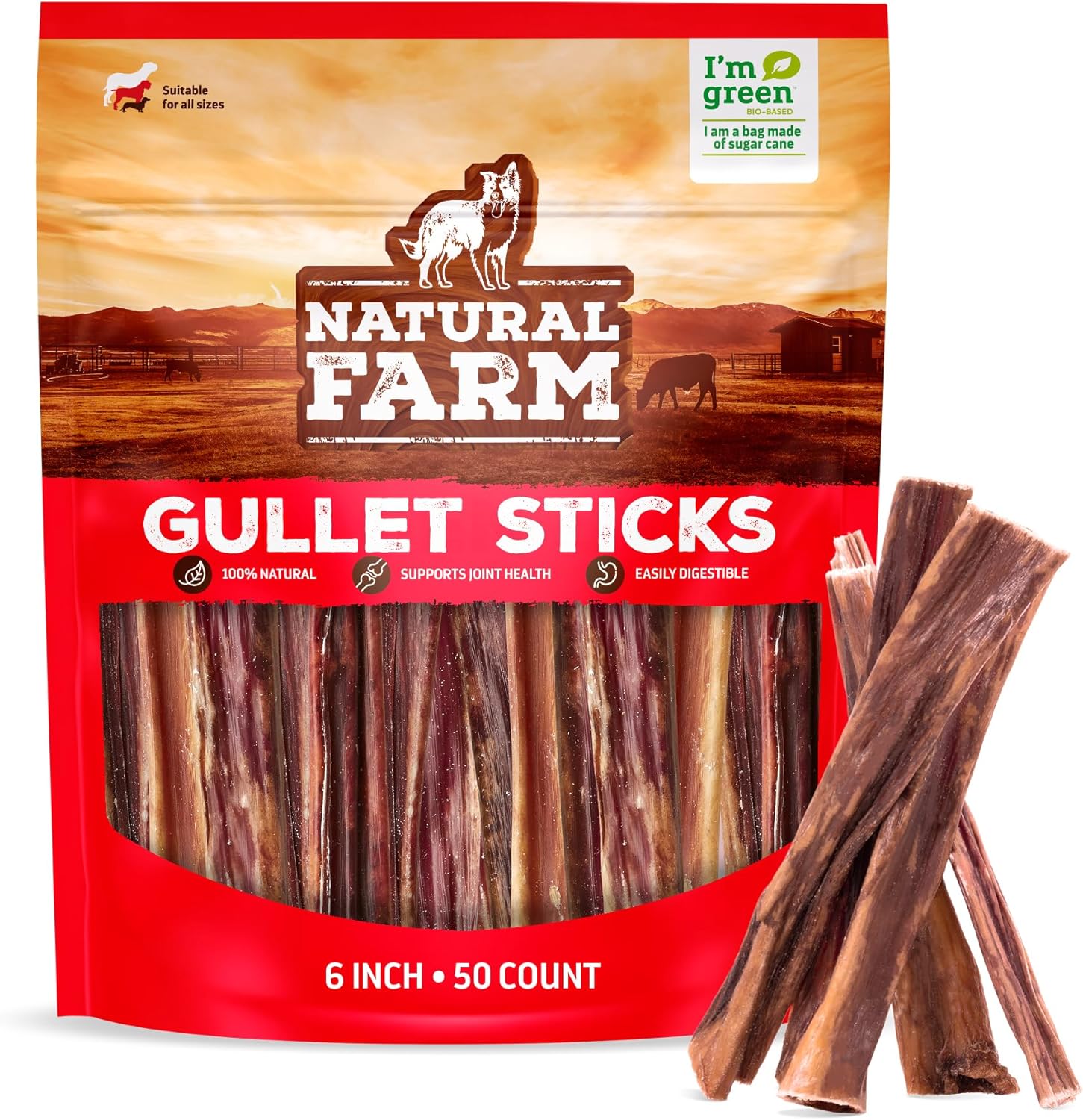 Natural-Farm-Gullet-Sticks-(6-Inch,-50-Pack)---One-Ingredient-Esophagus-2682
