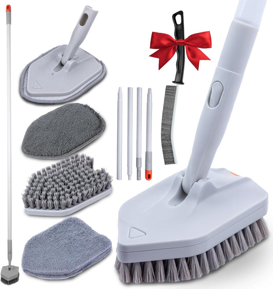 DSV-Standard-Tile-Tub-Scrubber-Brush-Shower-Scrubber-with-Long-3494