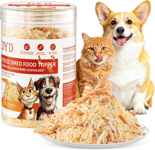 3.5-OZ-Raw-Antarctic-Krill-Freeze-Dried-Egg-Yolk-Chicken-Cat-&-Dog-345