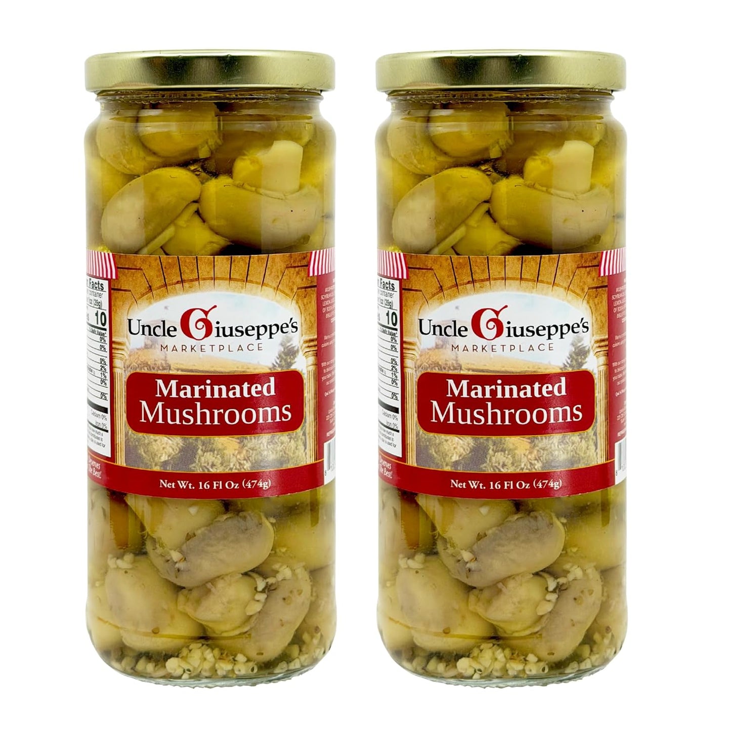 Uncle-Giuseppe’s-Marinated-Mushrooms,-Italian-Antipasto-Style,-16-Ounce-[Pack-of-2]-640