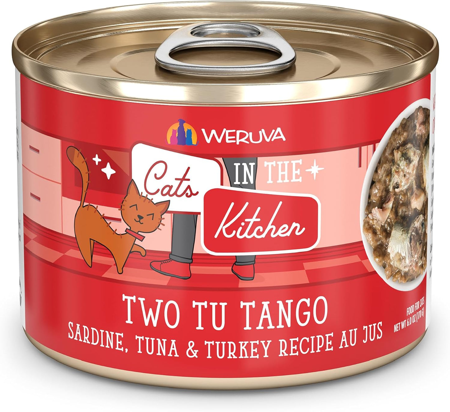 Weruva-Cats-in-The-Kitchen,-Two-Tu-Tango-with-Sardine,-Tuna-Turkey-Jus-Food,573
